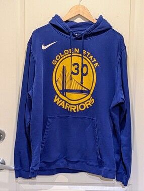3/$30 GUC Nike x NBA XXL Golden State Warriors Stephen Curry 30 Blue Hoodie